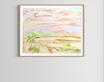 Wooyung - Unframed Print. Australian abstract landscape, outback, painting, Australian artist, Art for home, home decor.