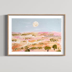 Digital Download Broken Hill Australian art, abstract landscape painting, Art for home, home decor, pink Modern Decor, Minimalist Home Art.