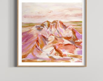 Australian Outback Print: Desert Landscape Painting, Art for Home