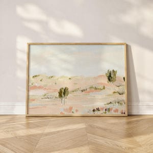 Mungo Druck: Australisches Outback Abstrakte Landschaft Wandkunst, Wüstenszene