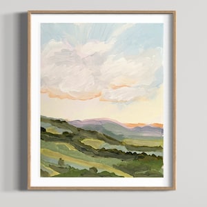 Byron Hinterland - Impression sans cadre. Byron Bay, paysage australien, impression, art des rivières du Nord, Wategos, Bangalow, campagne, ferme, collines.