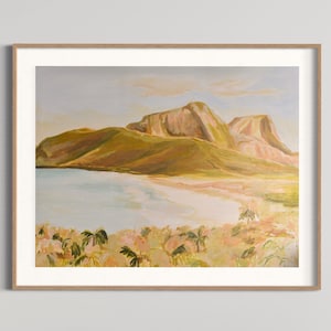 Drift, Lord Howe Island - Unframed Print. Beach, Tropical, Australian landscape, print, palm trees, island, coastal, wall art, art for home.