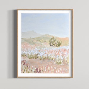 Impression d'art de Kings Canyon : paysage de l'outback australien, fleurs sauvages