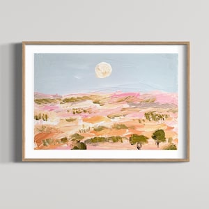 Broken Hill - Unframed Print. Australian abstract landscape, outback, painting, Australian artist, Art for home, home decor.