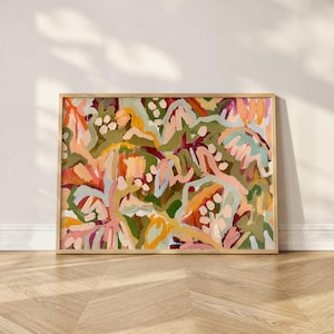 Australian Tropical Forest Art Print: Earthy Jungle Colors