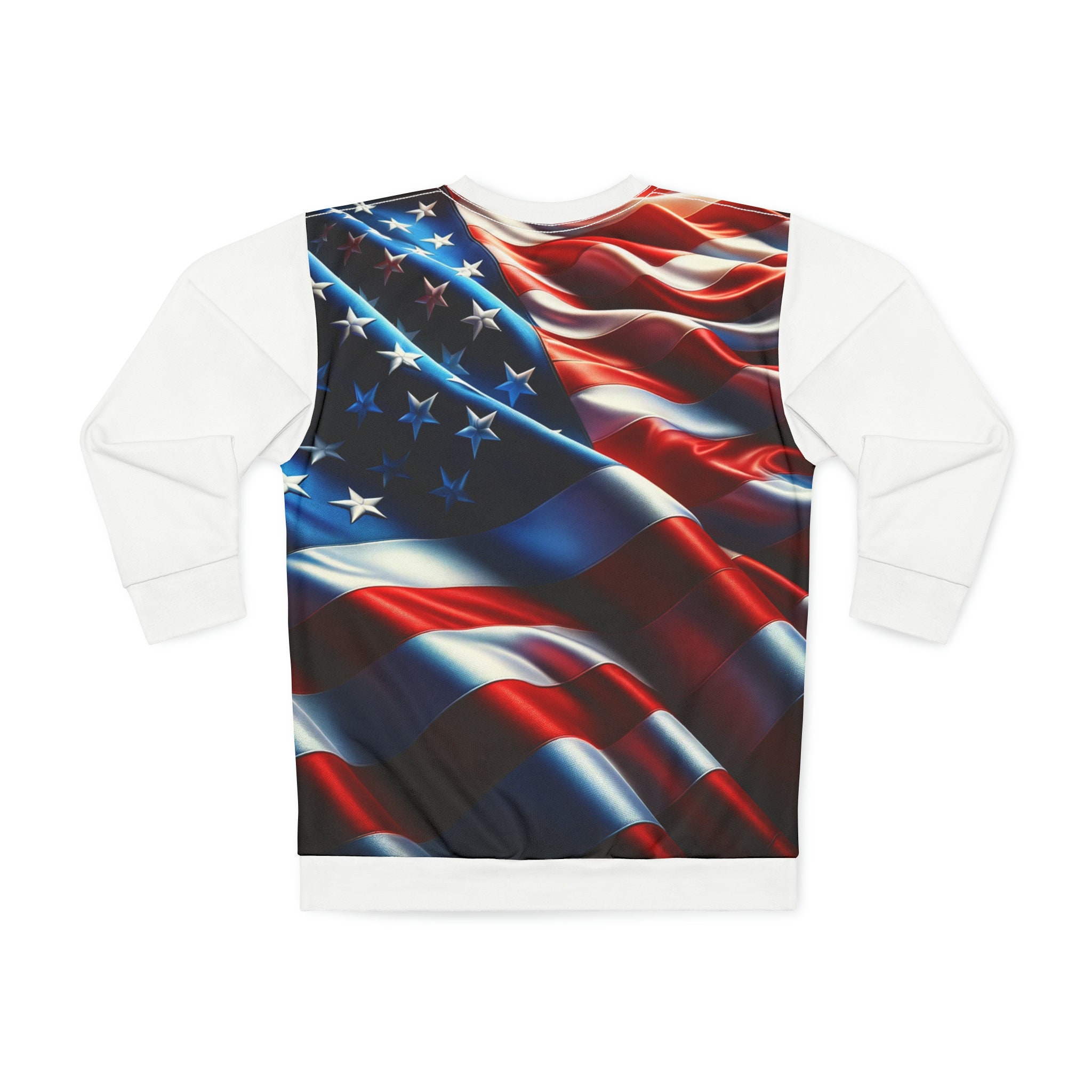 Patriot Usa Print Pattern Women Off Shoulder Sweatshirt main image 0