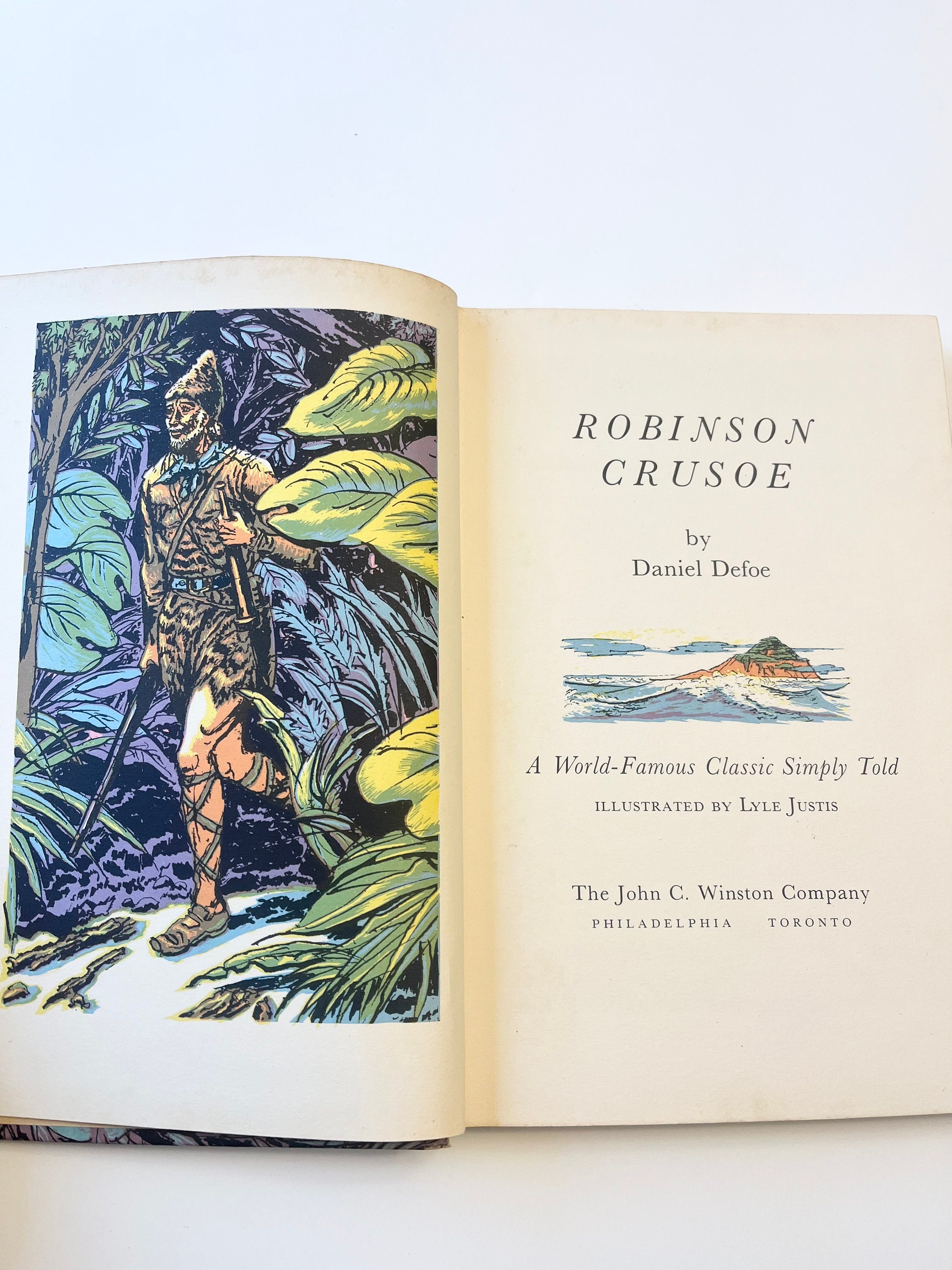 1953 Robinson Crusoe by Daniel Defoe - Etsy