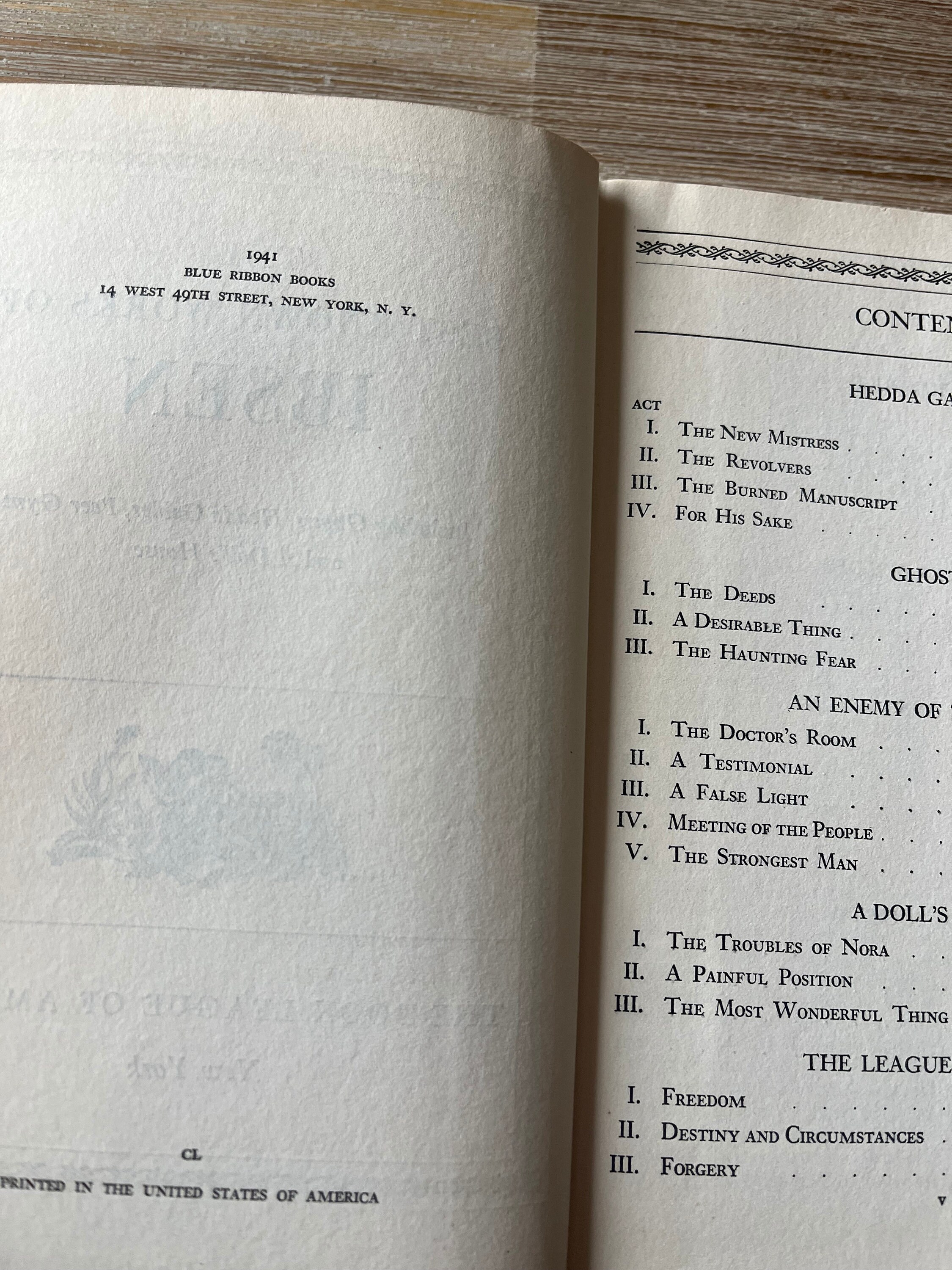 1941 the Best Known Works of Ibsen - Etsy