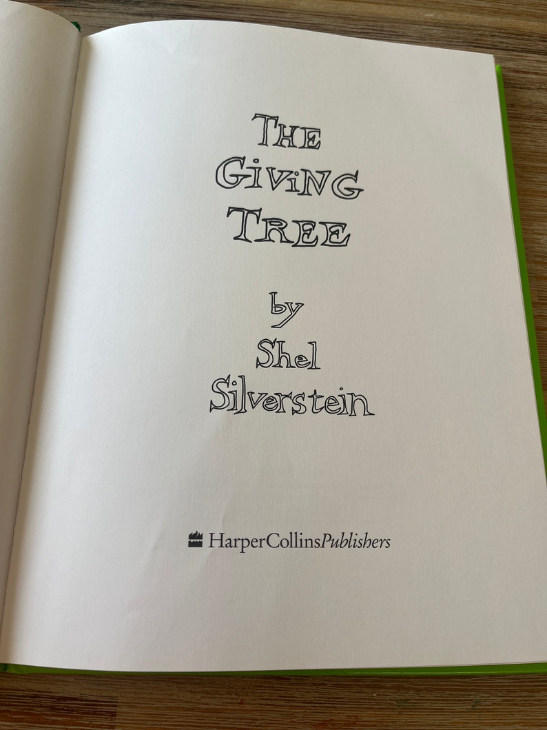 1992 the Giving Tree by Shel Silverstein - Etsy