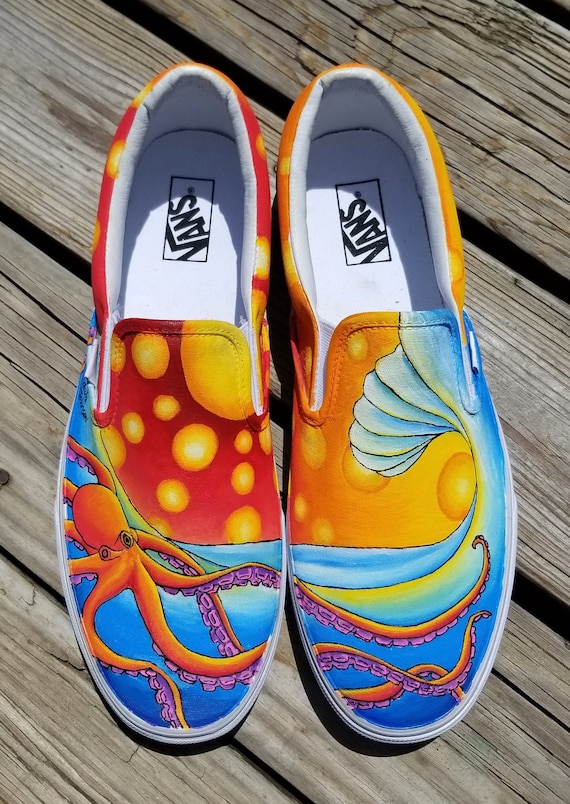 Custom Hand Painted Vans Shoes -  New Zealand