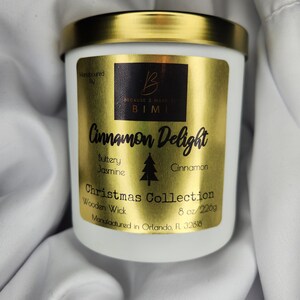 Cinnamon Delight | Christmas Candle | Crackle Candle | Eco Soy Wax Candle | Winter Candle | Christmas Gift
