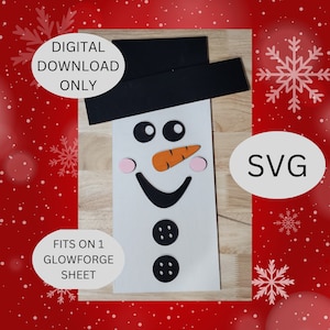 3D Laser Cut Schneemann - NUR DIGITALDATEI