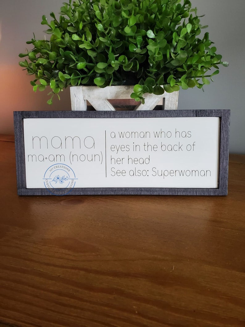 Mom Noun Signs FILE ONLY SVG Etsy Canada