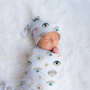 Evil Eye Swaddle Blanket