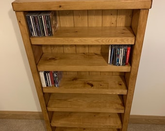 Ikea Boalt Wooden CD Storage Tower Rack | Stores 35 Cds | 59cm