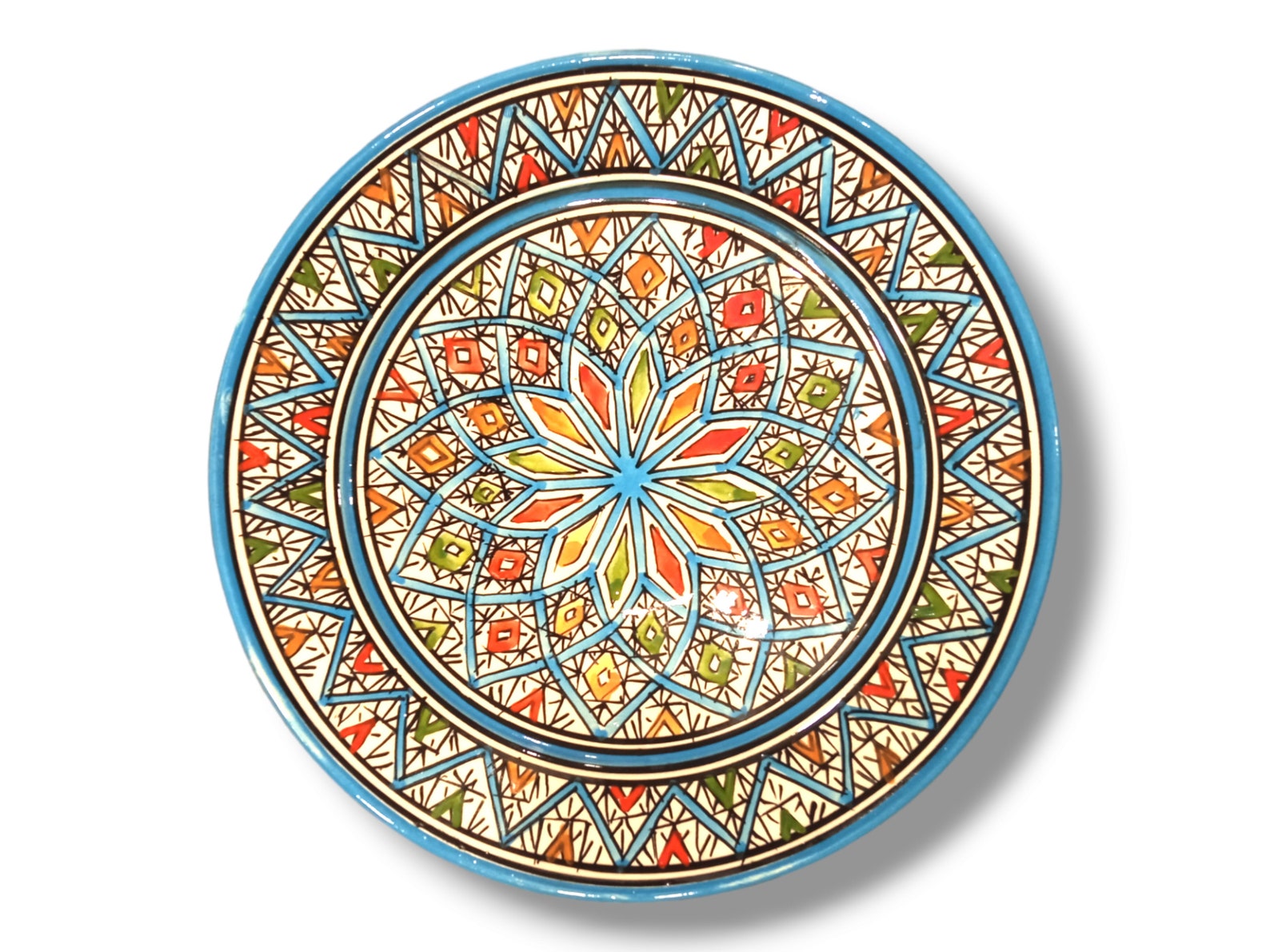 Moroccan 27cm Hanging Ceramic Plates - Wall Decorative Plates ...