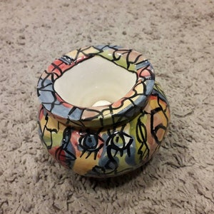 Moroccan Unique Ashtray - Handmade Ashtray Ceramic Ashtray, Cigar Ashtray, Painted Ashtray, Cool Ashtray, Decorated Ashtray, multicolor