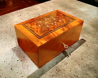Thuya wood box Hand Carved Wooden Multipurpose Keepsake Jewelry Decorative Art Box Storage Organizer Gift idea