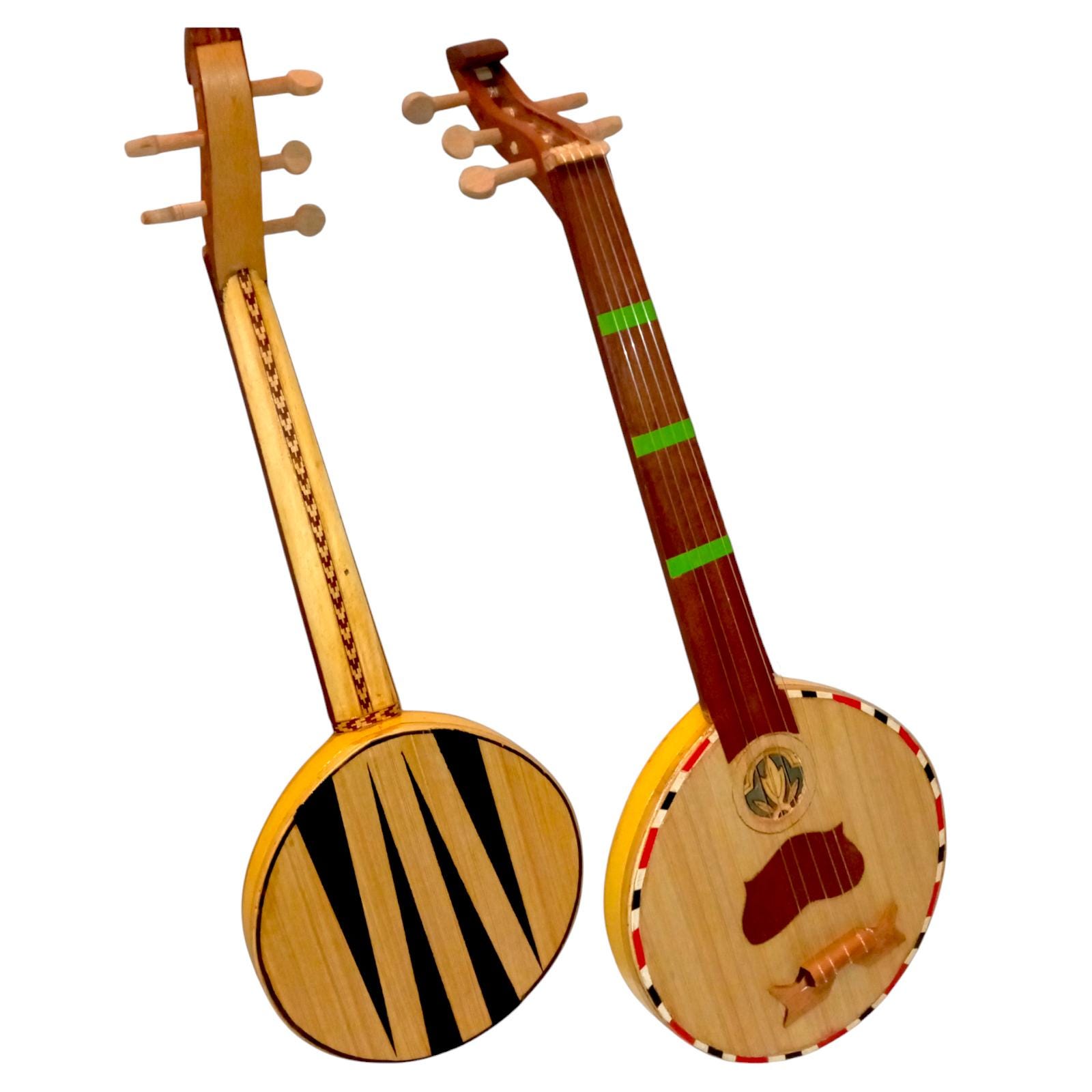 Set of 8 Small Moroccan Musical Instruments – Handmade Traditional Mini ...