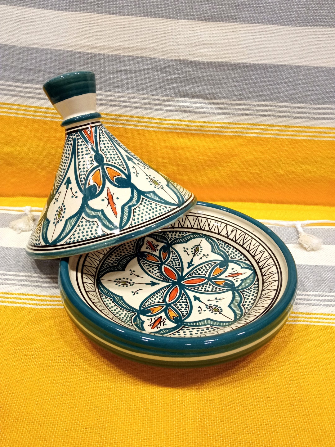Moroccan Serving Tagine Handpainted Tagine Decorative Tajine Tagine