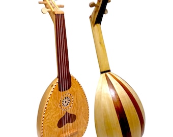 手作りの小さなモロッコの5弦リュートギター伝統的なスピリチュアル