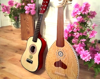 Handcrafted Moroccan 5-String Lute, and Guitar Traditional, Spiritual Instruments, Handmade music instruments for Music lovers