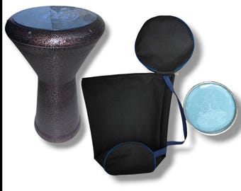Professional Moroccan Cast Aluminum Darbouka Drum – Handcrafted Percussion Instrument Unique Musical Gift
