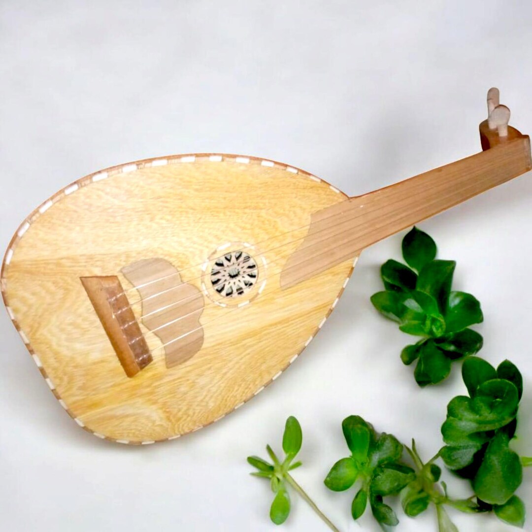 Exquisite Lute Instrument - Authentic Handmade Arabic Oud, 5-string ...