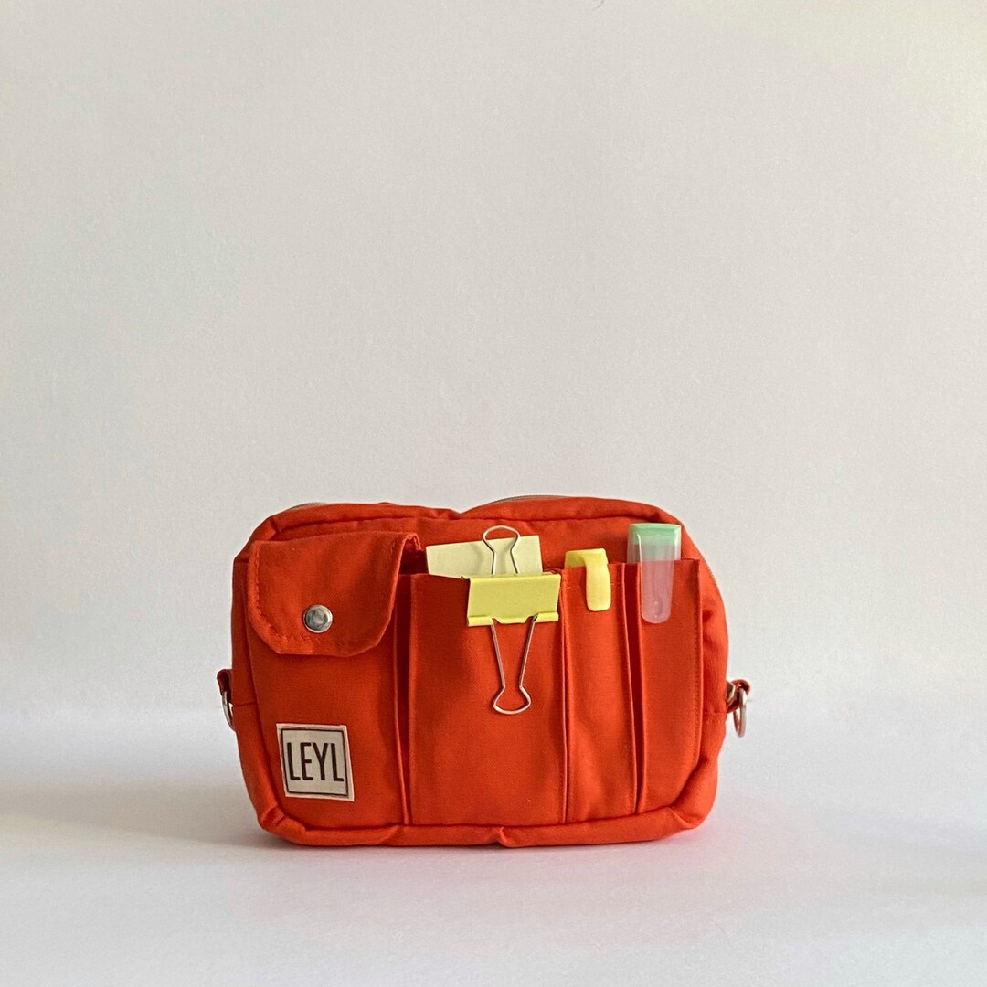 Canvas Planner Pouch Bag Organizer for Journaling Supplies, Journal Pouch With Strap, 3 Size