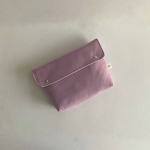 Canvas Planner Pouch for Journal, Notebook Pouch with Snaps, Simple Journal Sleeve Organizer, Notebook Sleeve