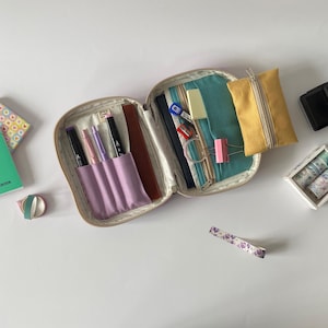 Aufbewahrung für Reisekunst, Planertasche, Journaltasche, Schreibwaren, Skizzierzubehör