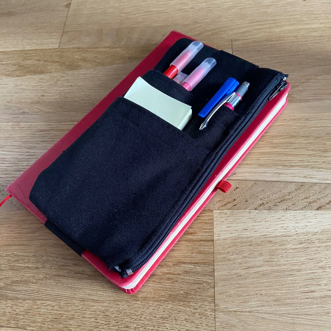 Planner Pen Pouch With Elastic Band, A5, A4 and A6 Agenda Pen Holder