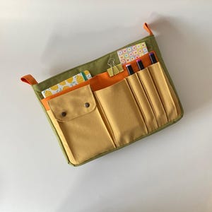 Canvas Slim Purse Organizer Insert, Custom Bag Insert, Bag Organizer, Tote Bag Organizer, Organizer Bag, Tote Insert, Bag in Bag