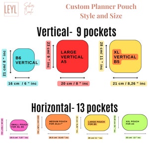 Canvas Solid Color Vertical Utility Pouch for Organize Journal Supplies, Inner Carrying Pouch with Strap, Notebook Stationery Zipper Bag image 9