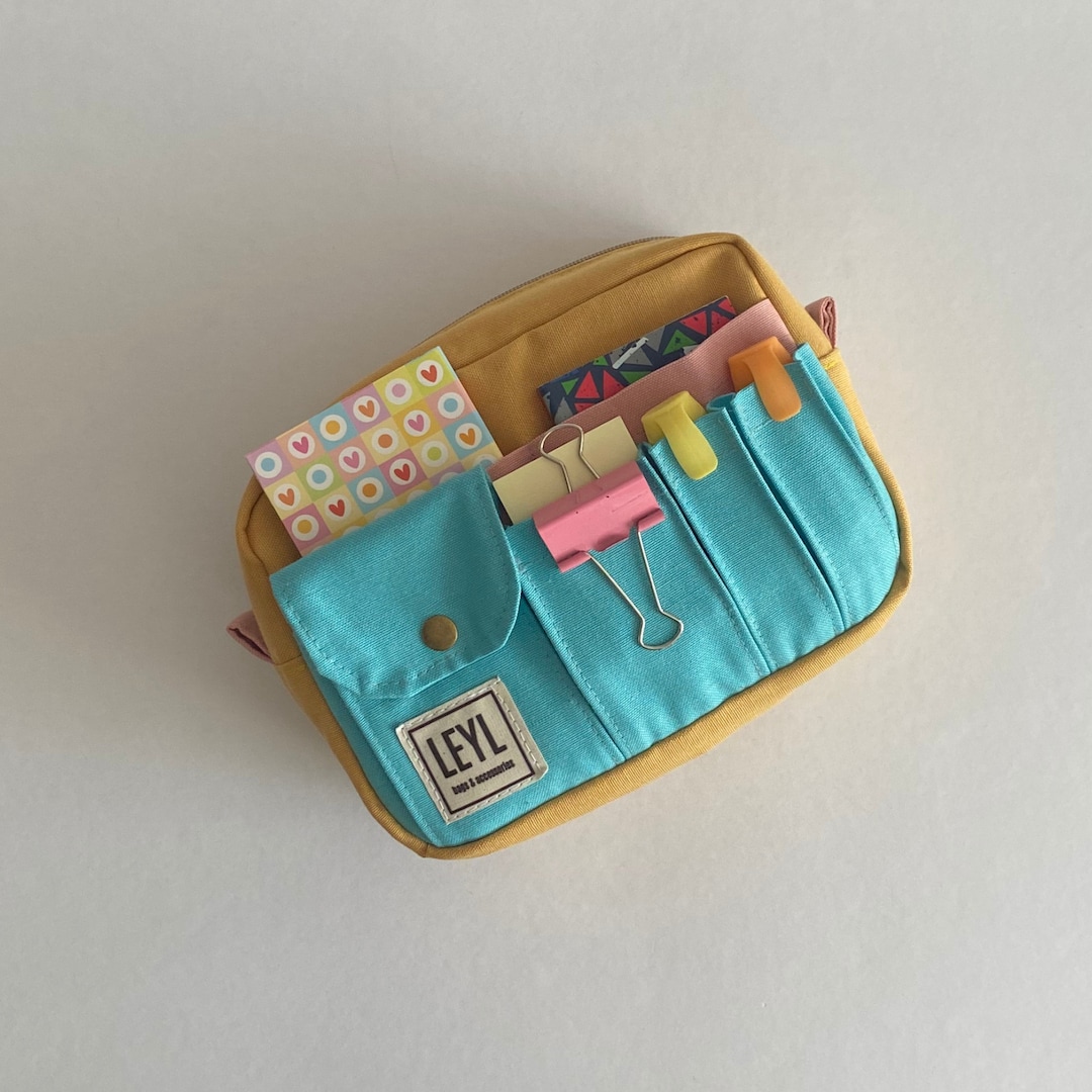 Organizer per borse in tela personalizzato con cerniera, organizer per borse fatto a mano, borsa organizer, custodia per agenda con tracolla, organizer per borse tote - Italia