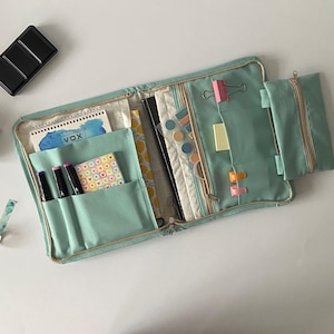 Canvas Journal Case, Zipper Pouch, Notebook Cover, Planner Pouch, Journal Case, Journal Supply Organizer, Book Sleeve
