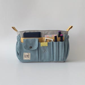 Canvas Purse Organizer Insert, Custom Bag Insert, Bag Organizer, Tote Bag Organizer, Organizer Bag for Tote Bag, Tote Insert, Bag in Bag