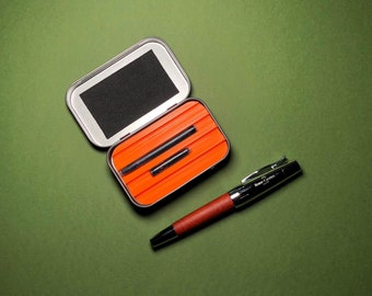 Fountain Pen Cartridge Carry Case — Safelty and Securely Store Your Fountain Pen Refills and Cartridges — Tin Storage