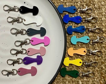 Resin Trolley Tokens | Solid Colour Keychain