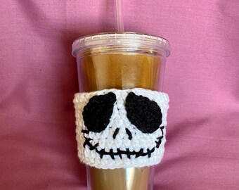Jack Skeleton crochet cup cozy