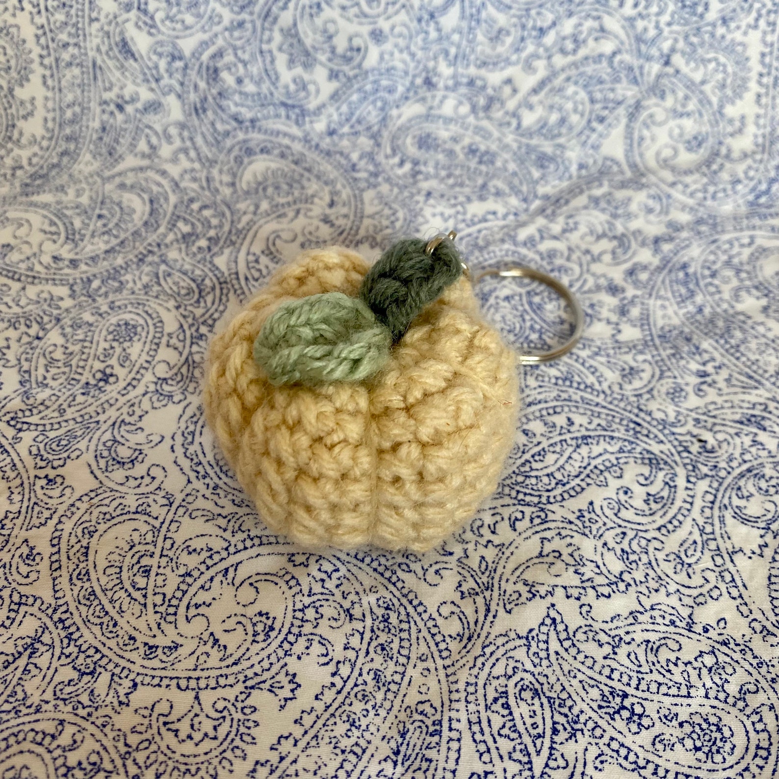 Pumpkin Crochet Keychain Fall Amigurumi Accessory - Etsy