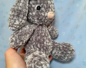 Bunny Rabbit Crochet Figurine Plushie Amigurumi Stuffed Animal Toy