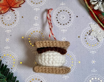 Smore Crochet Ornament Christmas Amigurumi Decoration