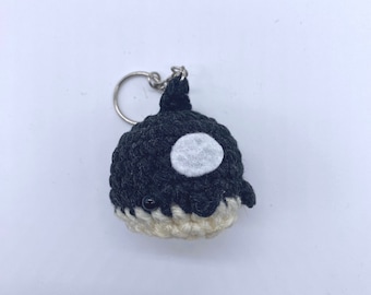 Orca Crochet Keychain Amigurumi Accessory