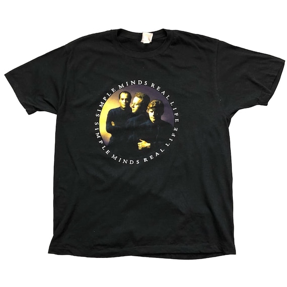 Vintage Simple Minds the Real Life 1991 Tour T-shirt XL 