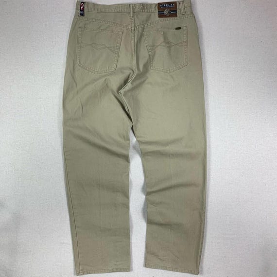 Vintage Cream Paco Sports International Baggy Jeans 38 90s