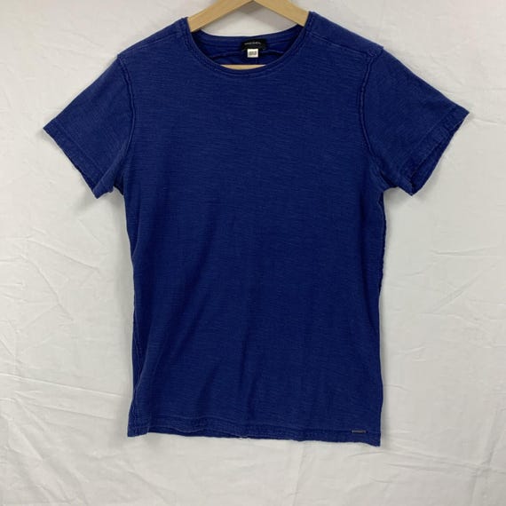 Diesel, Vintage Diesel Blue Blank T-Shirt S Inside Out Y2K