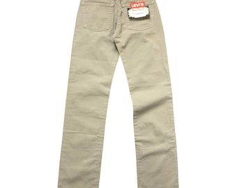 Vintage Deadstock NWT Tan Levi's 551 28 Tagged 31 90s