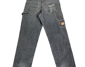 vintage Guess Black Carpenter Jeans Taille 30 étiqueté 32 Années 90