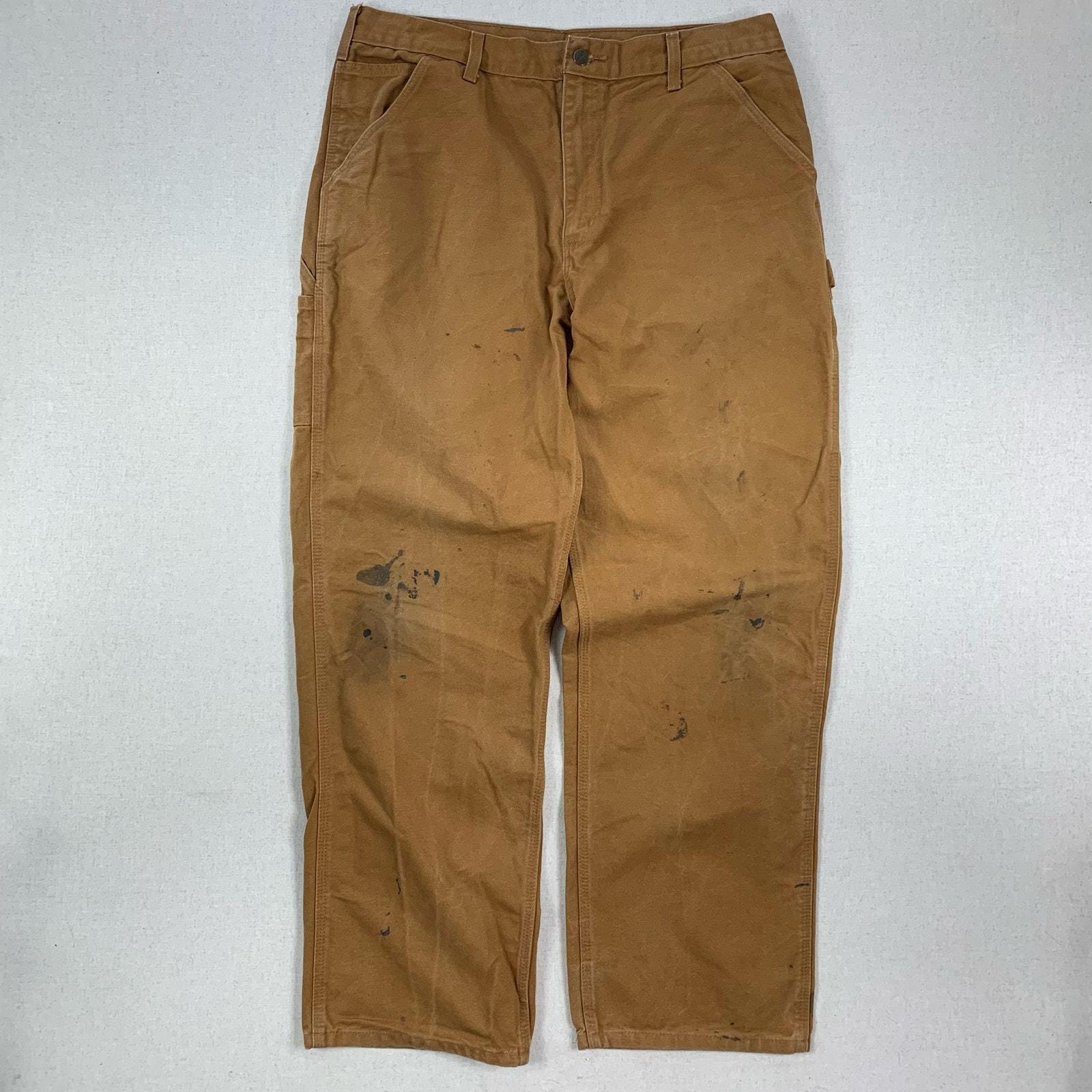 貴重◎ 90's carhartt duck cargo pants Carhartt WIP - Regular Cargo Rinsed Duck Green - Pants